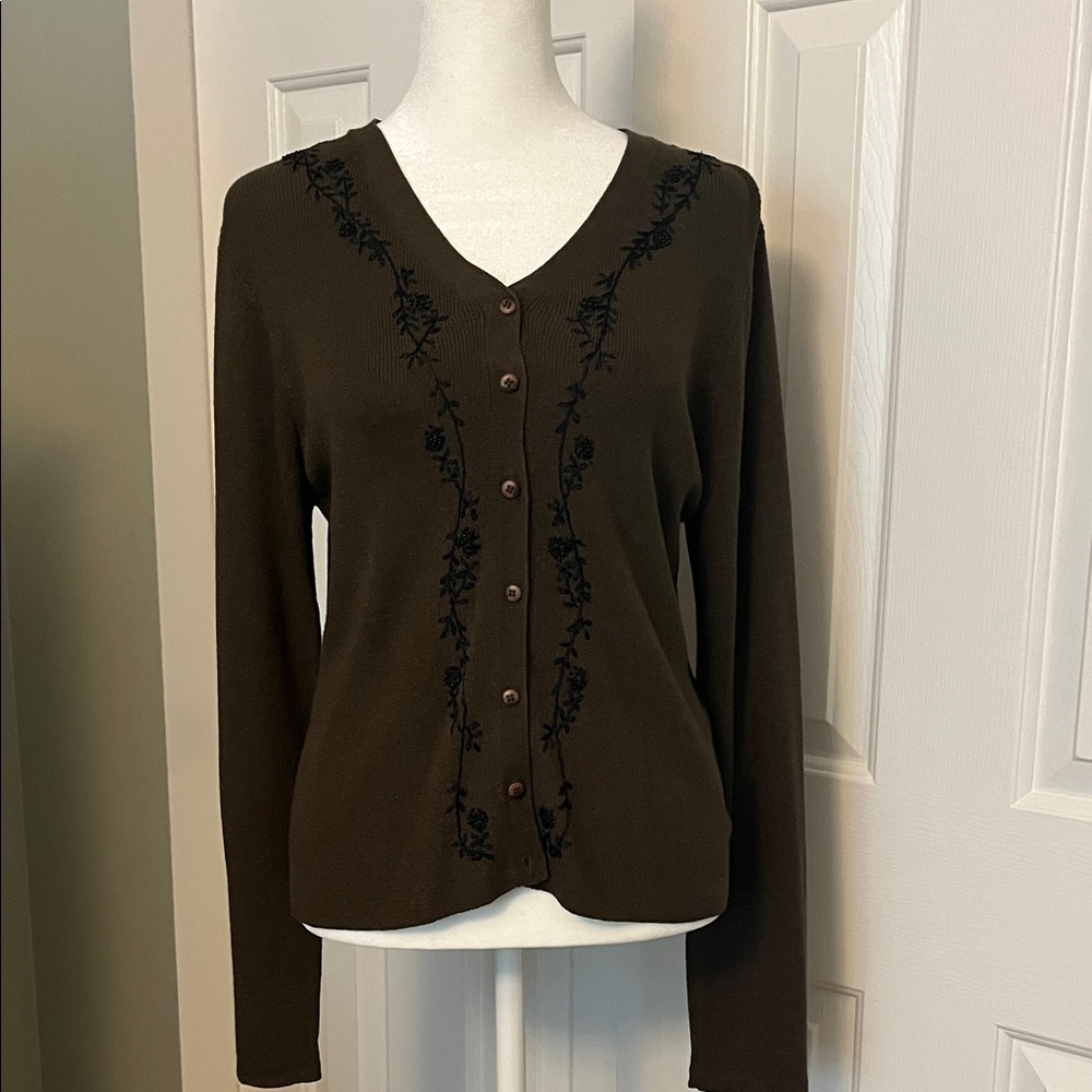 Babette Ballinger Beaded Cardigan